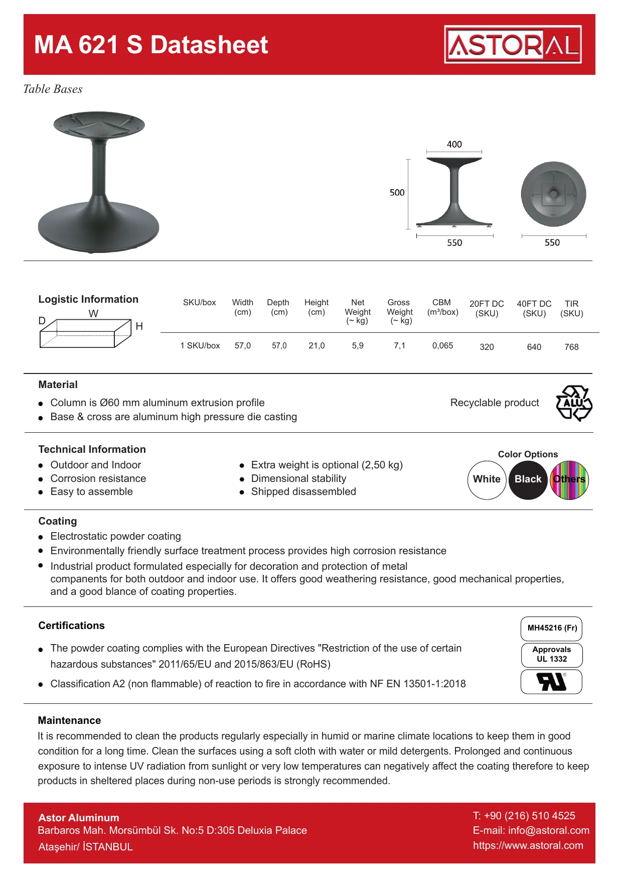 Tablebase MA621 S TDS